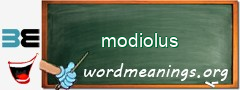 WordMeaning blackboard for modiolus